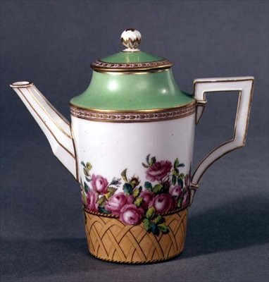 Kaffekande, Berlin, ca.1790-1800 (porcelæn) af German School