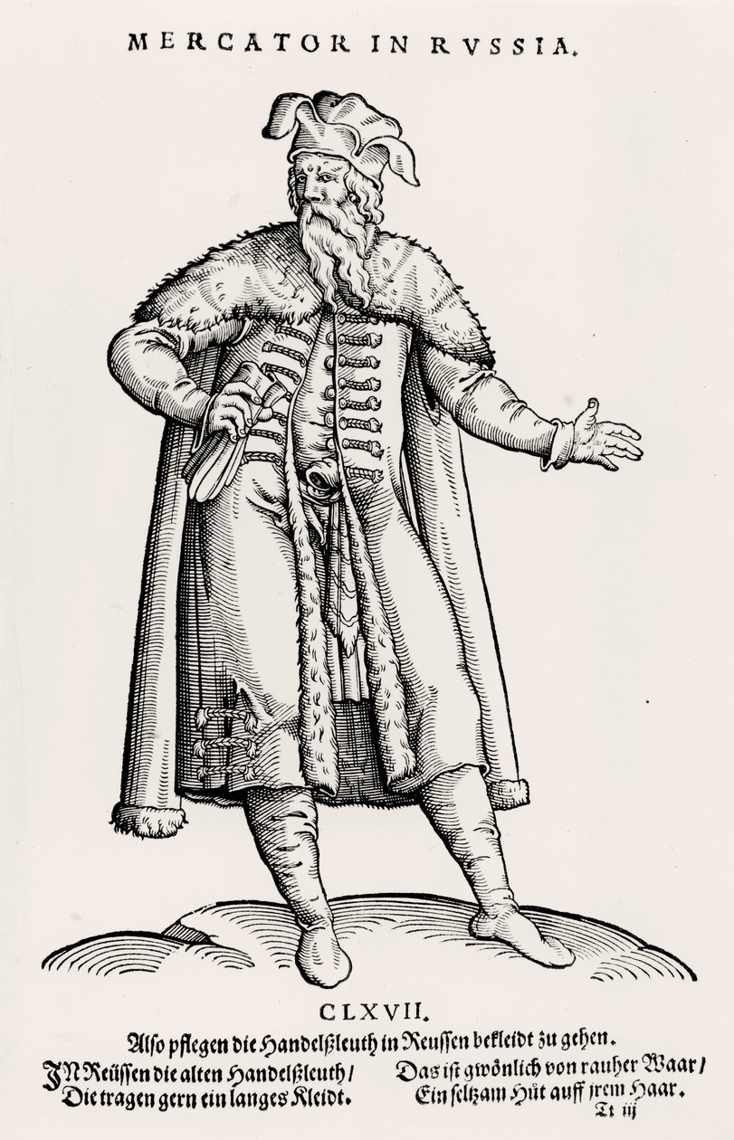 Gerard Mercator (1512-94) i Rusland af German School