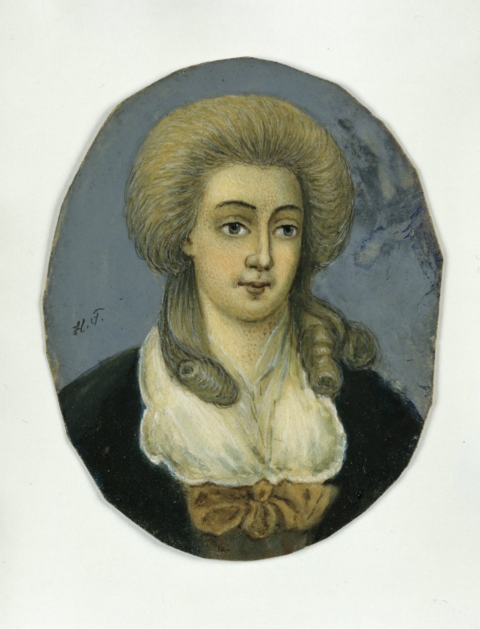 Johanna Elisabeth Mencken (pastel på papir) af German School