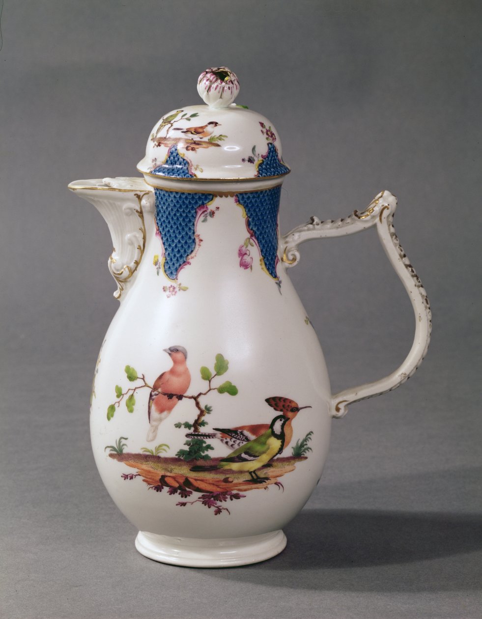 Meissen kaffekande i porcelæn, ca. 1760 (porcelæn) af German School