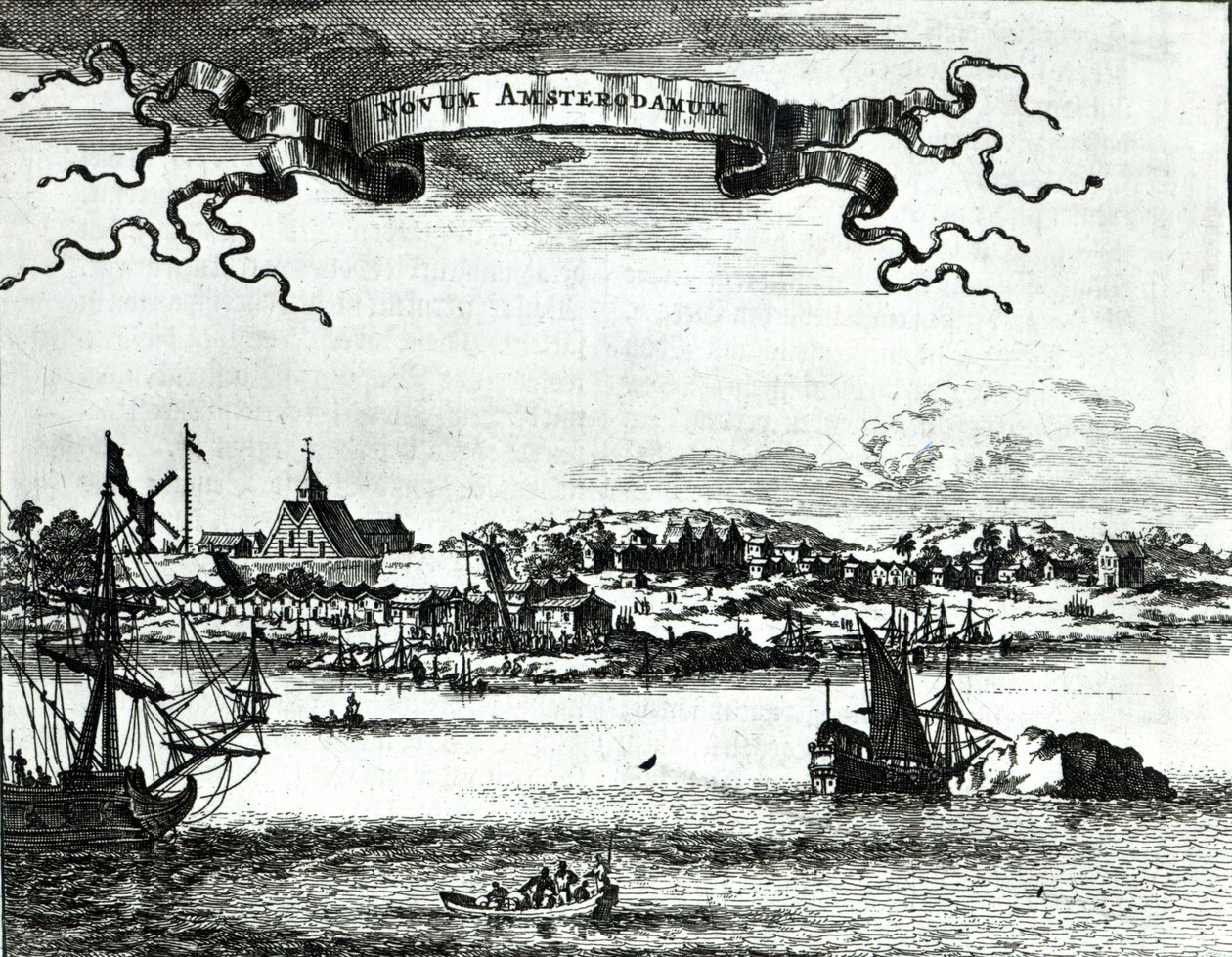 New Amsterdam, ca. 1667 af German School