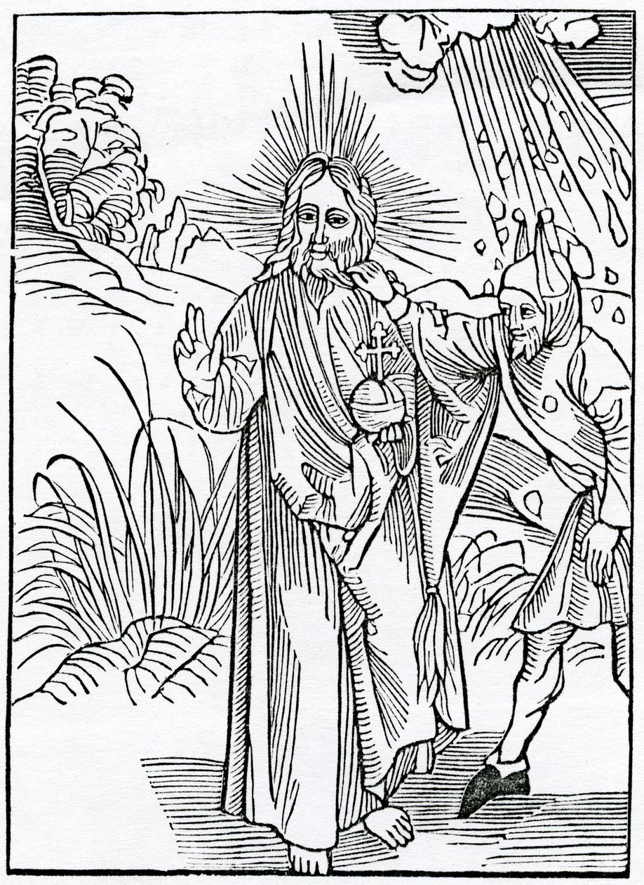 Af dårskaber, der foragter Gud, illustration fra Alexander Barclays engelske oversættelse af 
