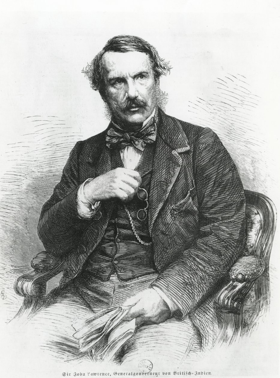 Portræt af Sir John Lawrence (1811-79) af German School