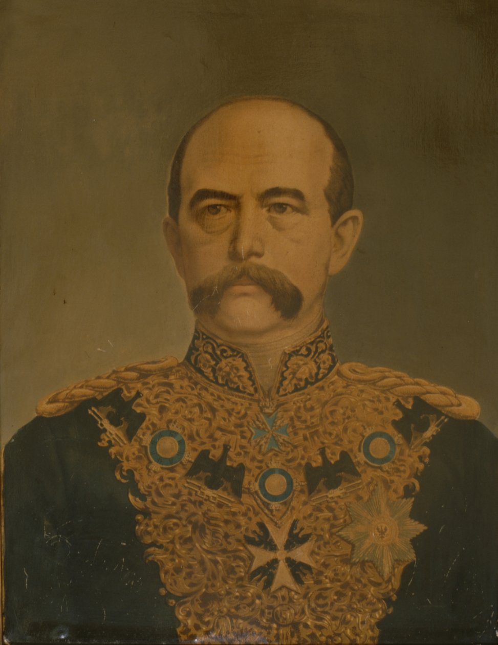 Prins Otto von Bismarck i diplomatuniform, ca. 1865 af German School