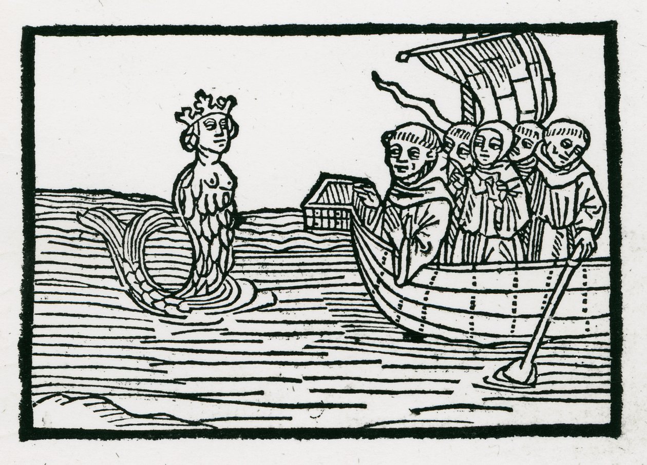 St. Brendan and the Siren, illustration fra 