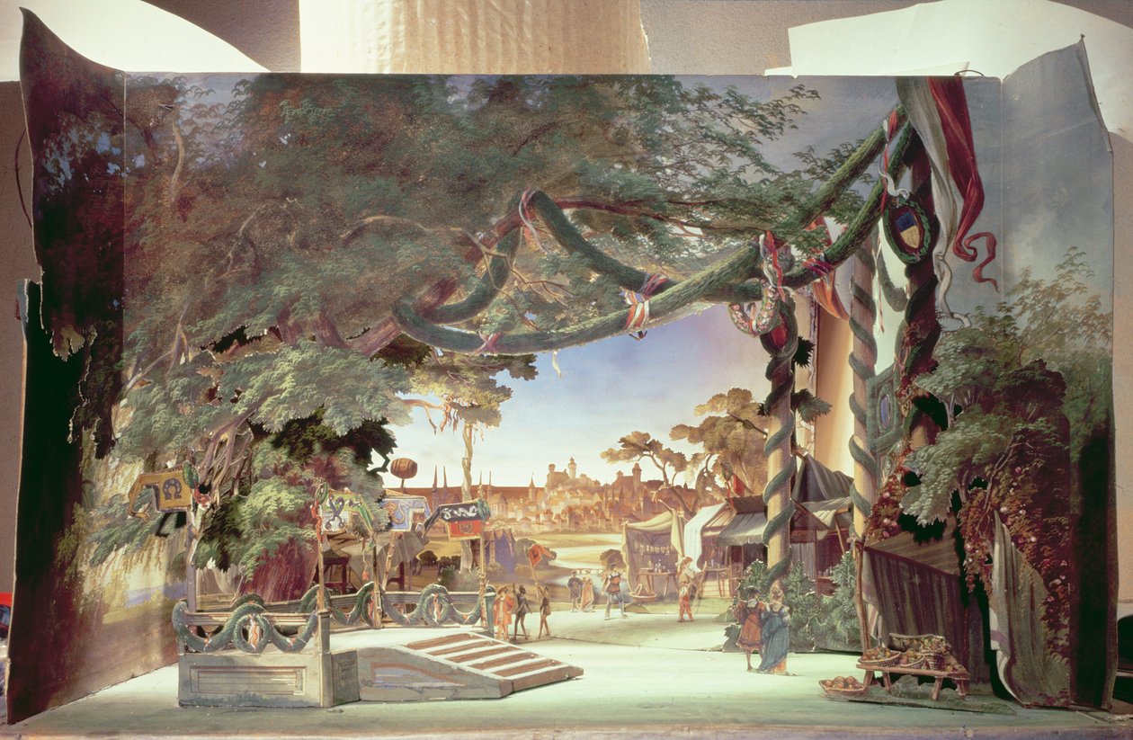 Scenemodel til operaen 