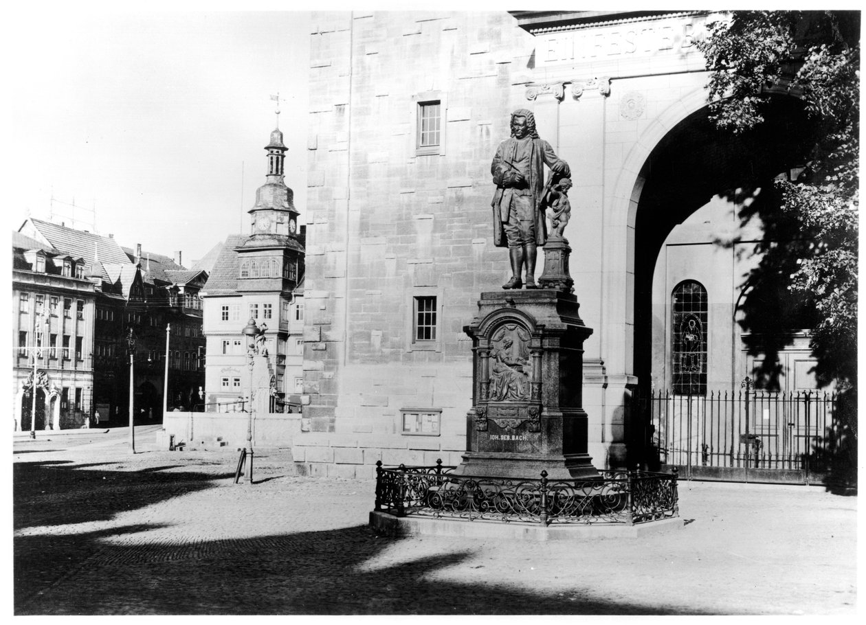 Statue af Johann Sebastian Bach (1685-1750) af German School