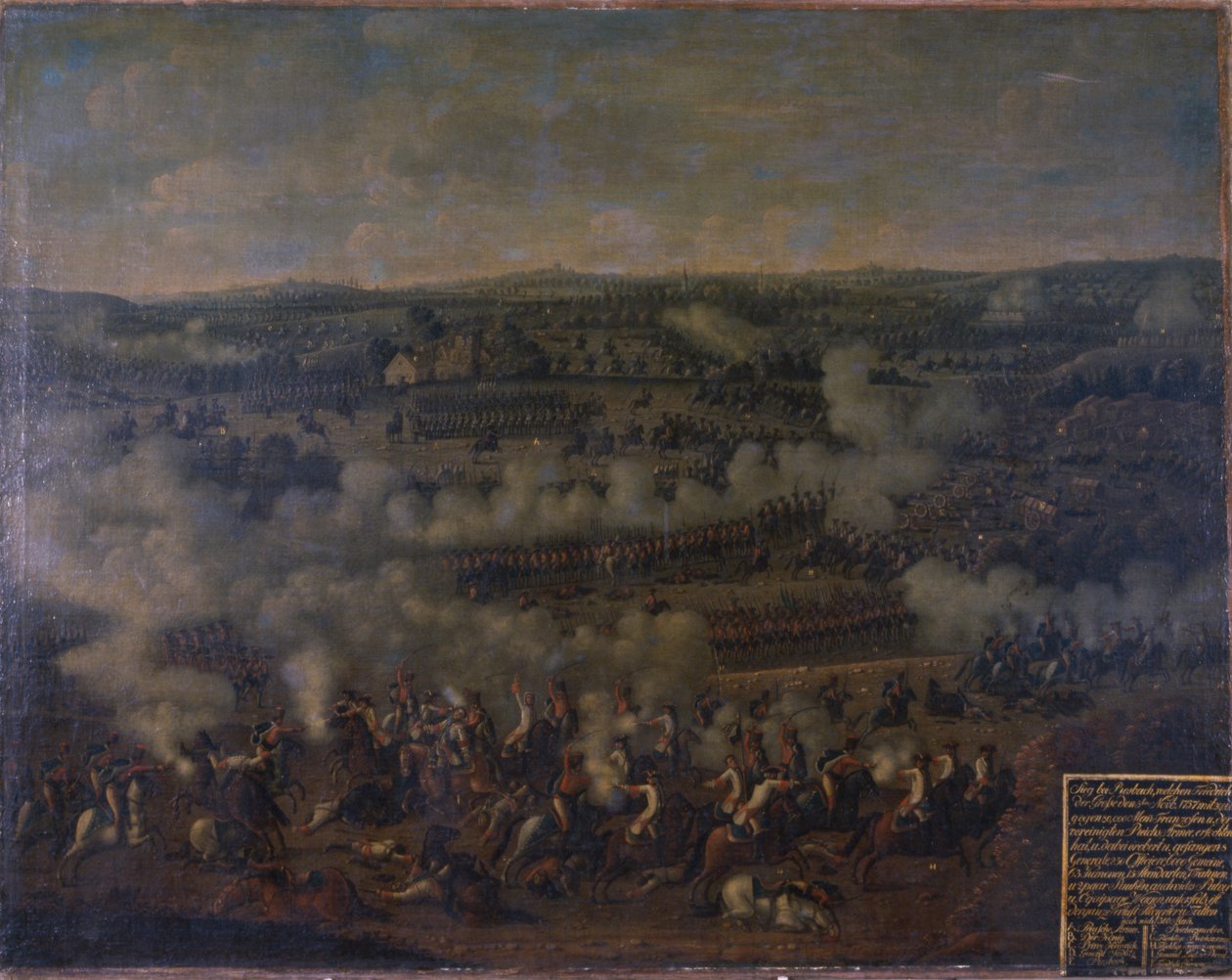 Slaget ved Rossbach, 1757 af German School