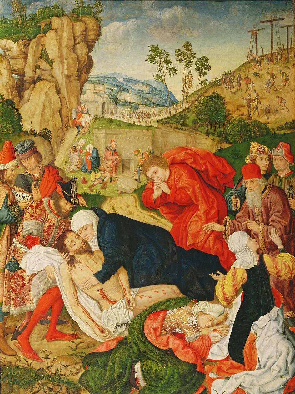 Begravelsen, c.1500 af German School