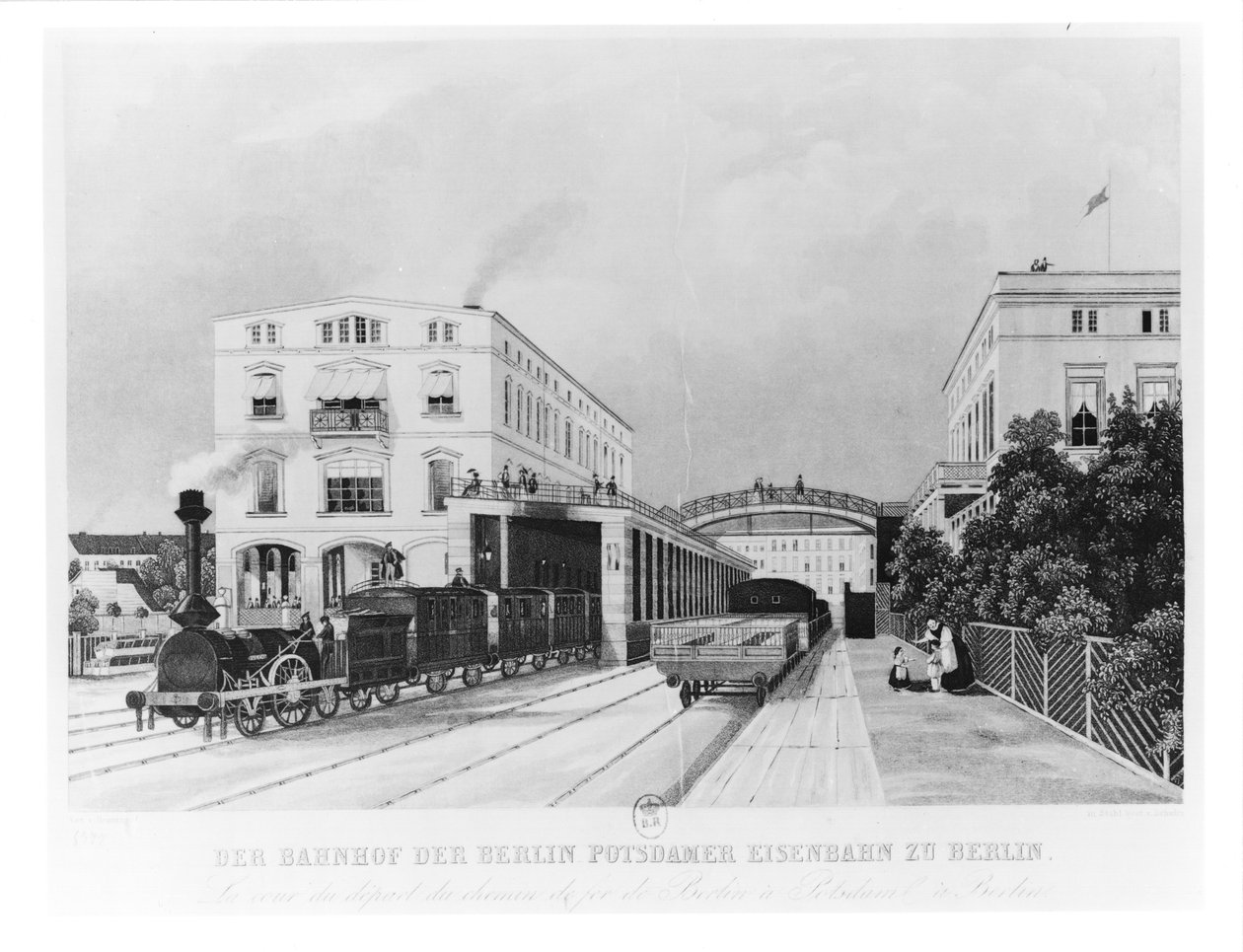 Togstationen for toget Berlin-Potsdam af German School