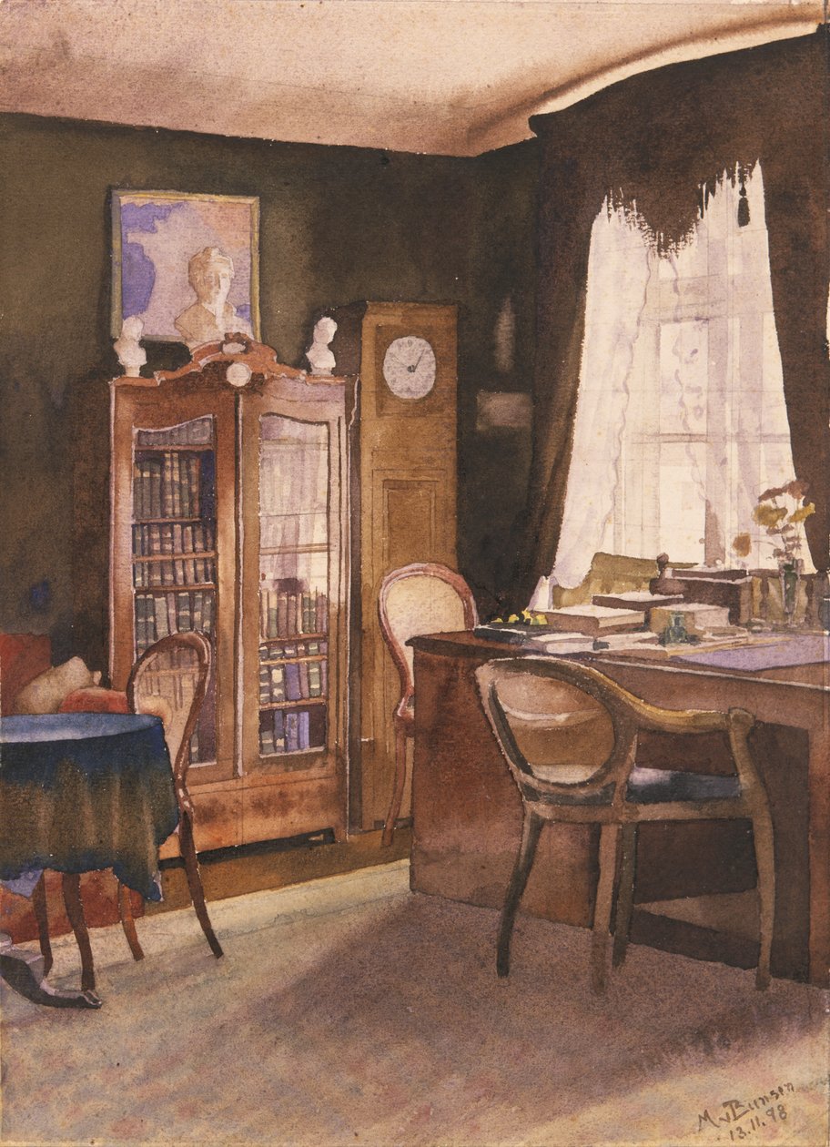 Theodor Fontanes undersøgelse (wc på papir) af German School