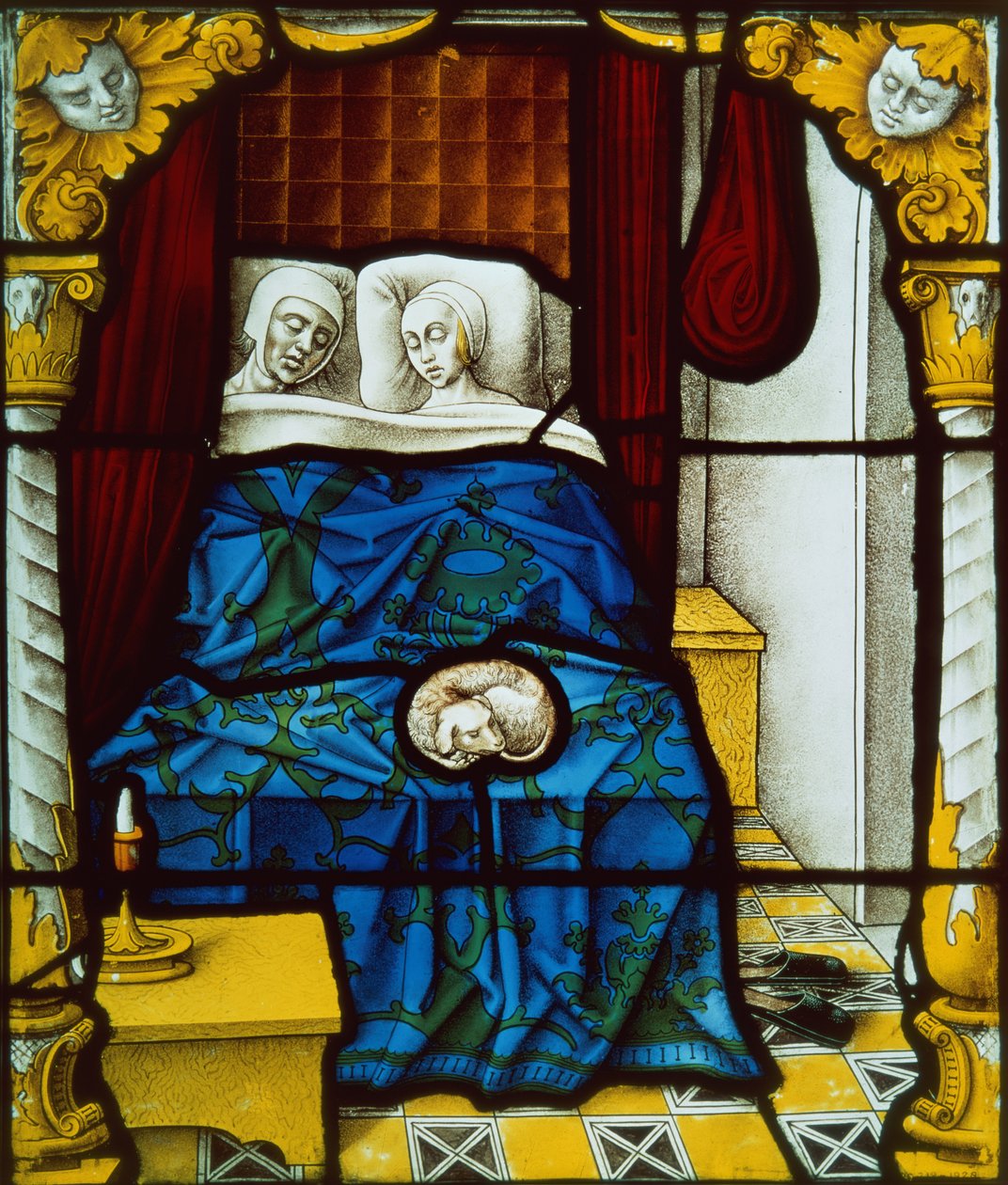Tobias og Sara på deres bryllupsnat, ca 1520 af German School