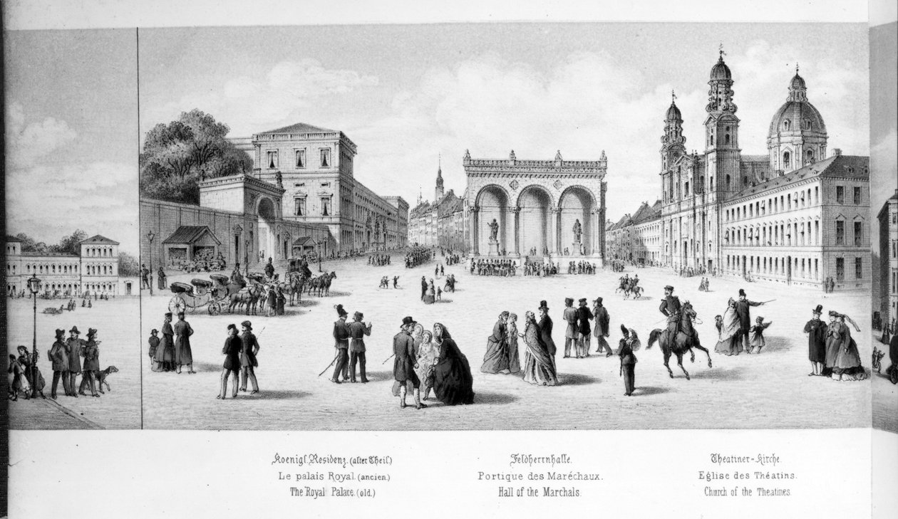 Udsigt over München, 1869 af German School
