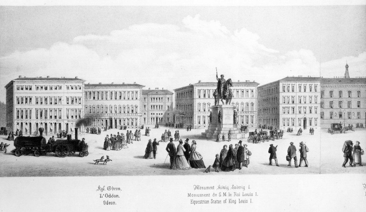 Udsigt over München, 1869 af German School