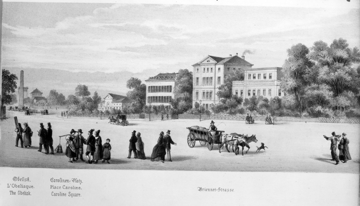 Udsigt over München, 1869 af German School