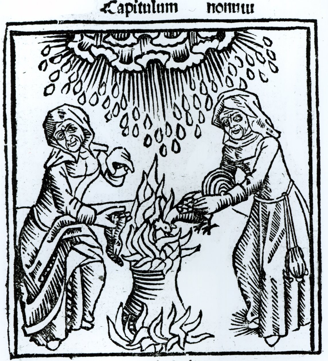 Hekse laver en magi, 1489 af German School