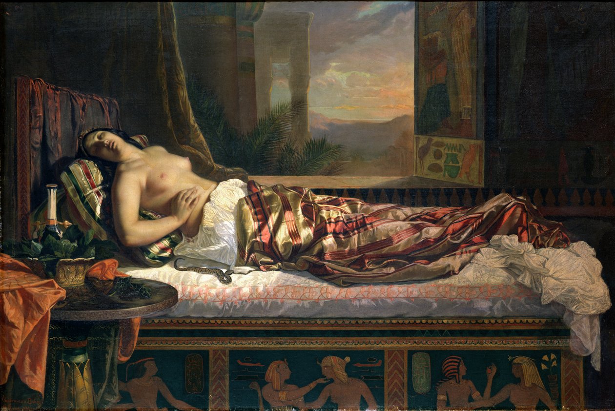 Kleopatras død, 1841 af German von Bohn
