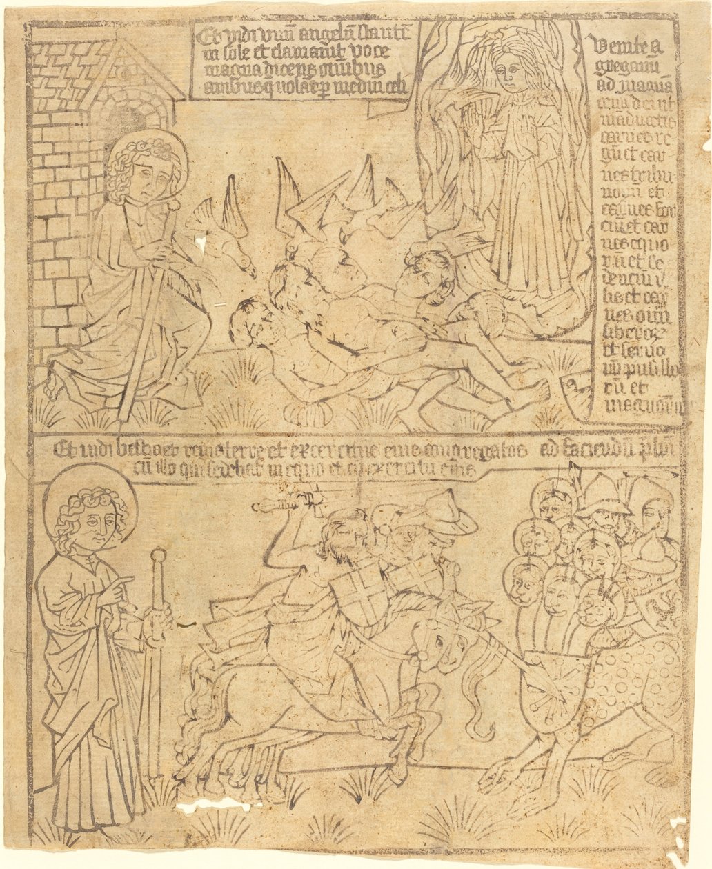 Johannes Apokalypse, Blad 10 af German 15th Century