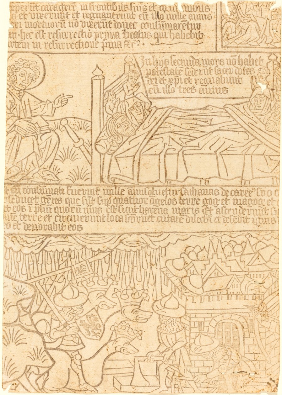 Johannes Apokalypse, Blad 42 af German 15th Century