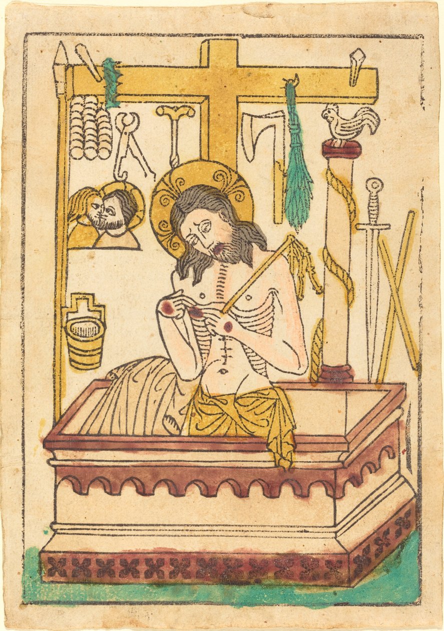 Kristus som sorgens mand af German 15th Century