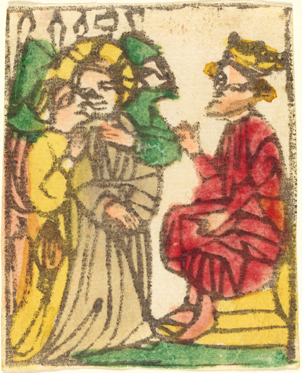 Kristus før Herodes af German 15th Century