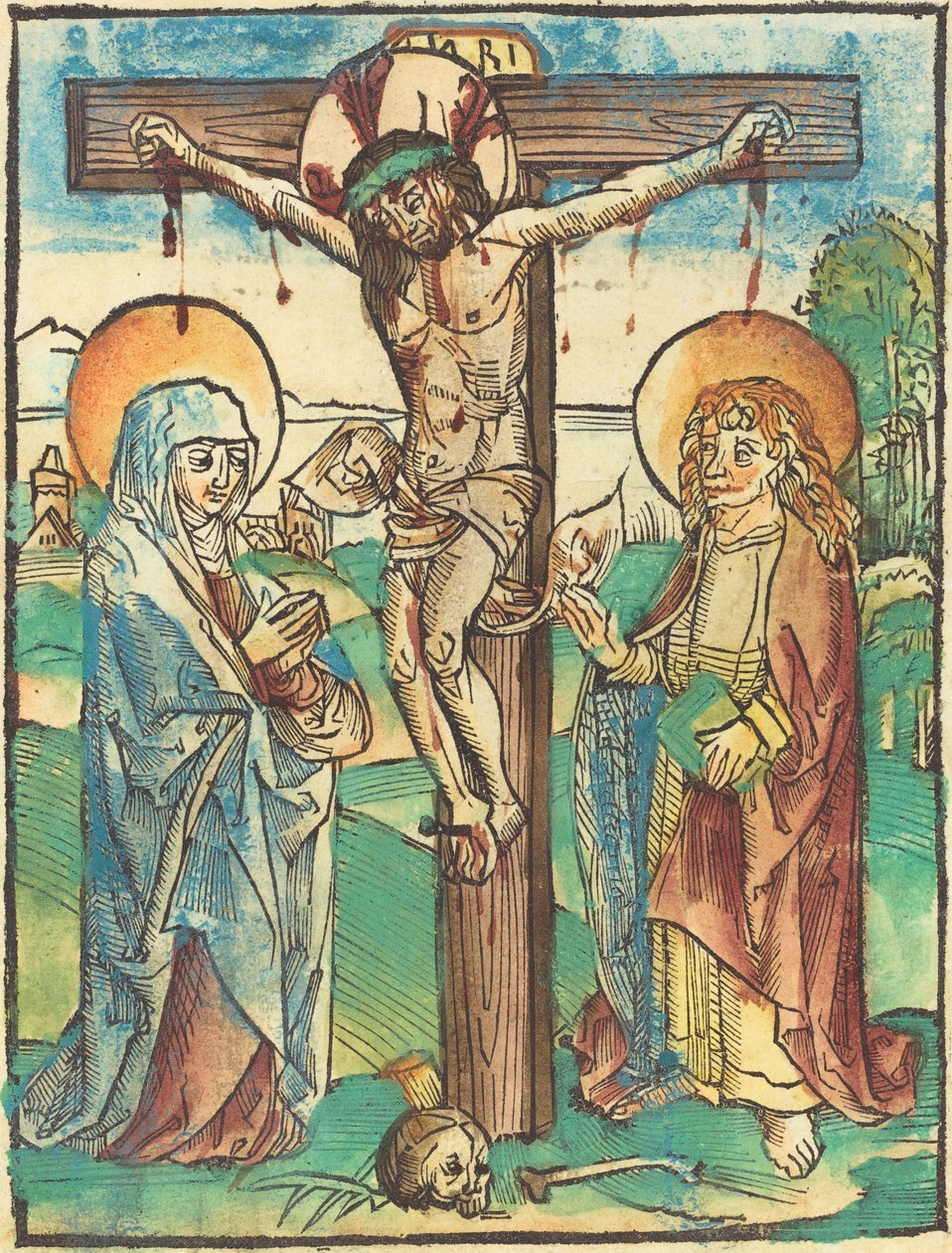 Kristus på korset af German 15th Century