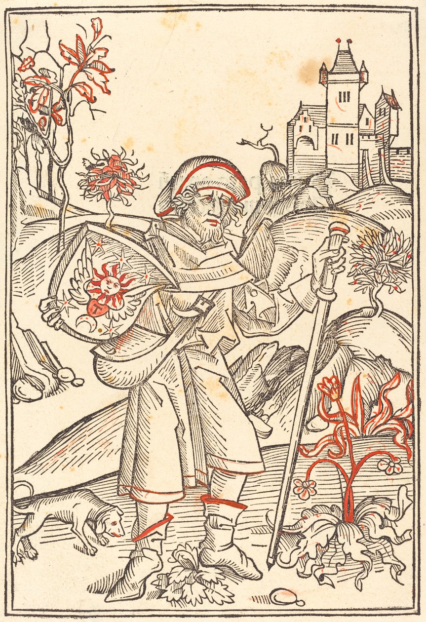 Gerson som pilgrim af German 15th Century