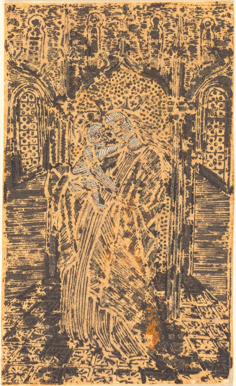 Madonna og barn af German 15th Century