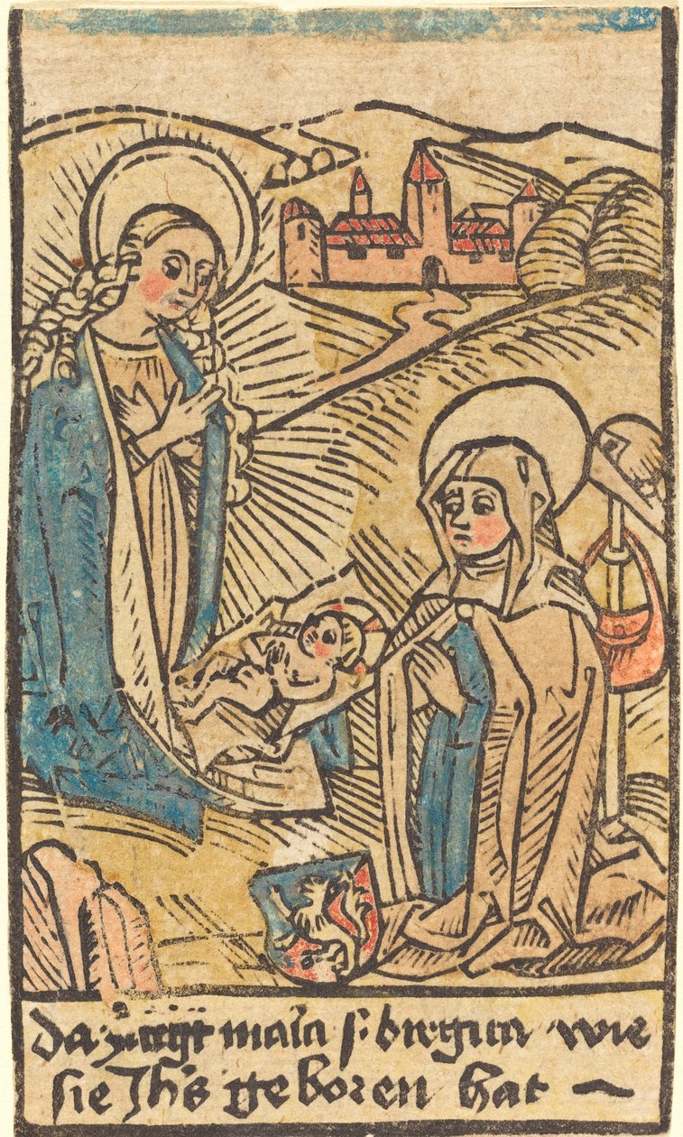 Madonna og Sankt Birgitta af German 15th Century