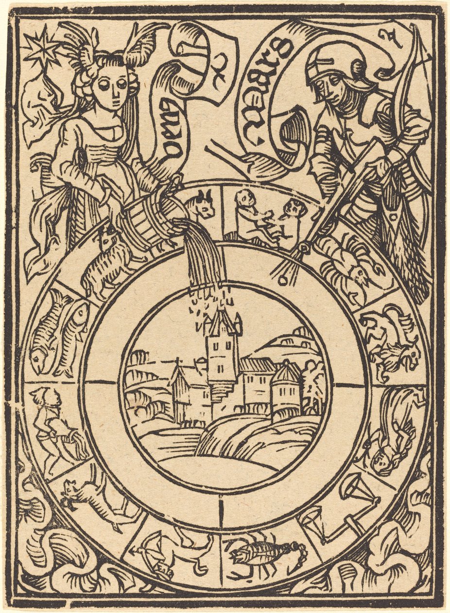 Mars og Venus af German 15th Century