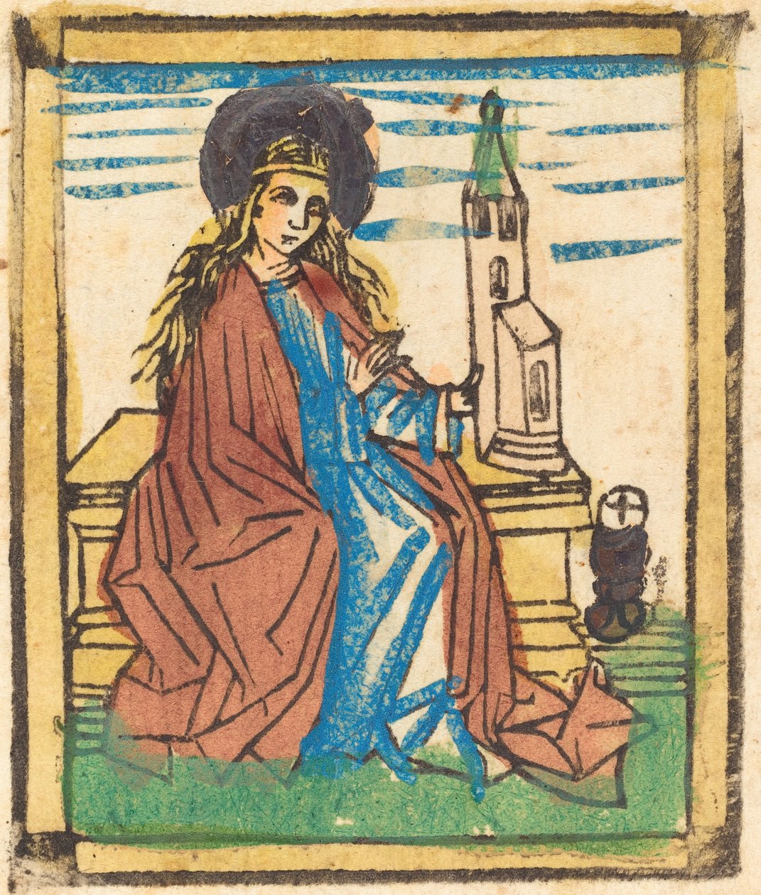 Sankt Barbara af German 15th Century
