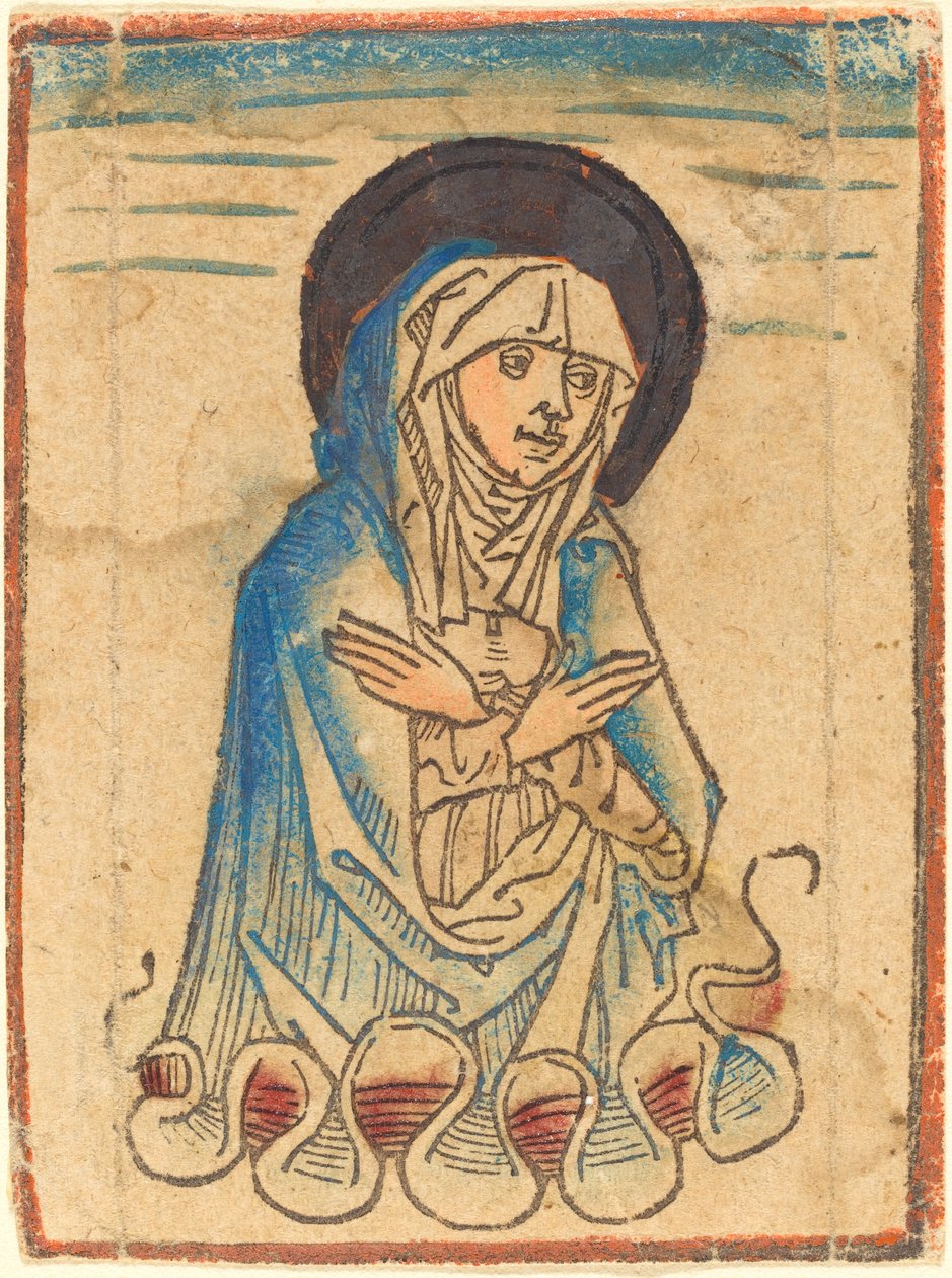 Jomfruen i skyerne af German 15th Century or Master of the Housebook
