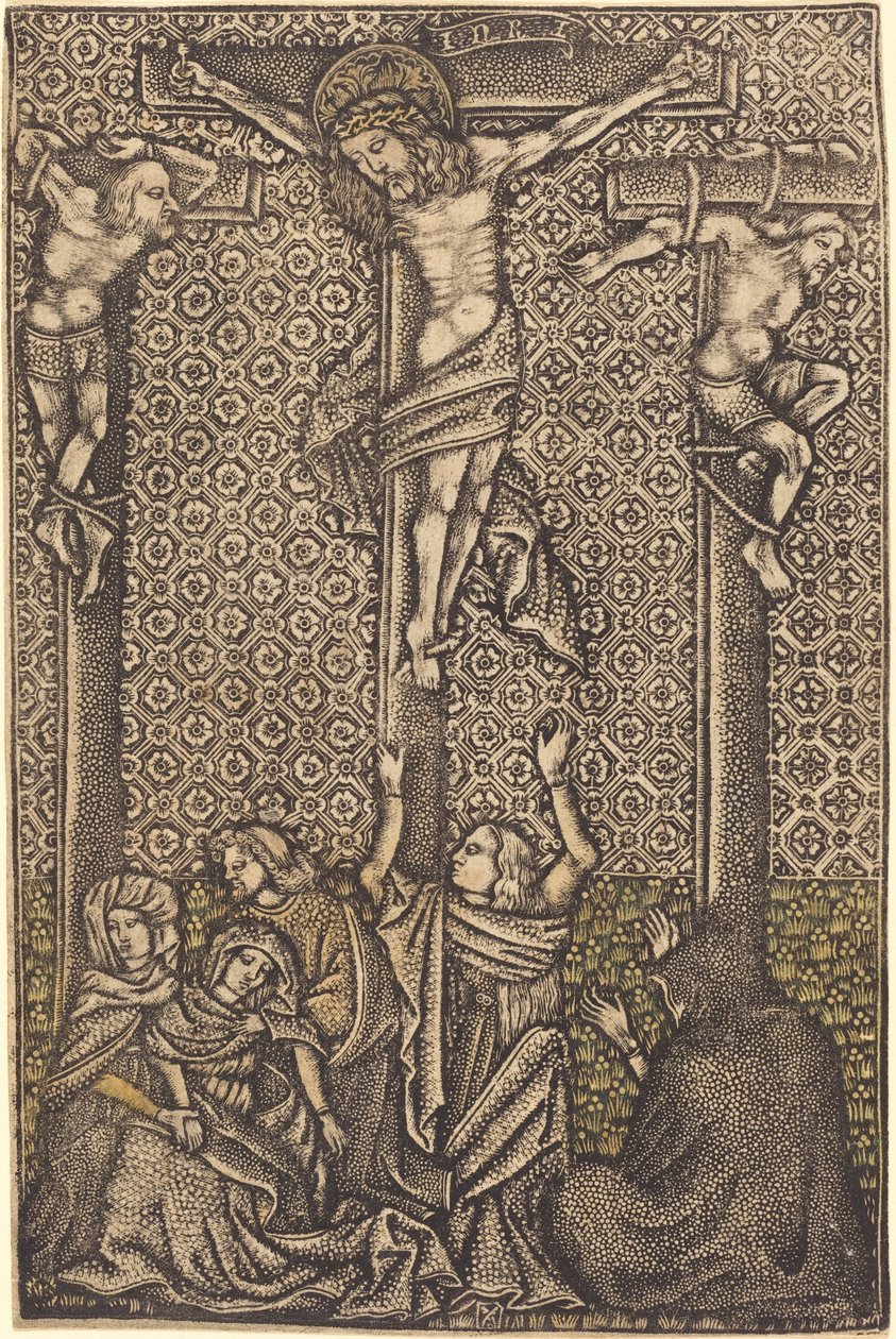 Korsfæstelsen af German 15th Century or Master with the Crossed Clubs