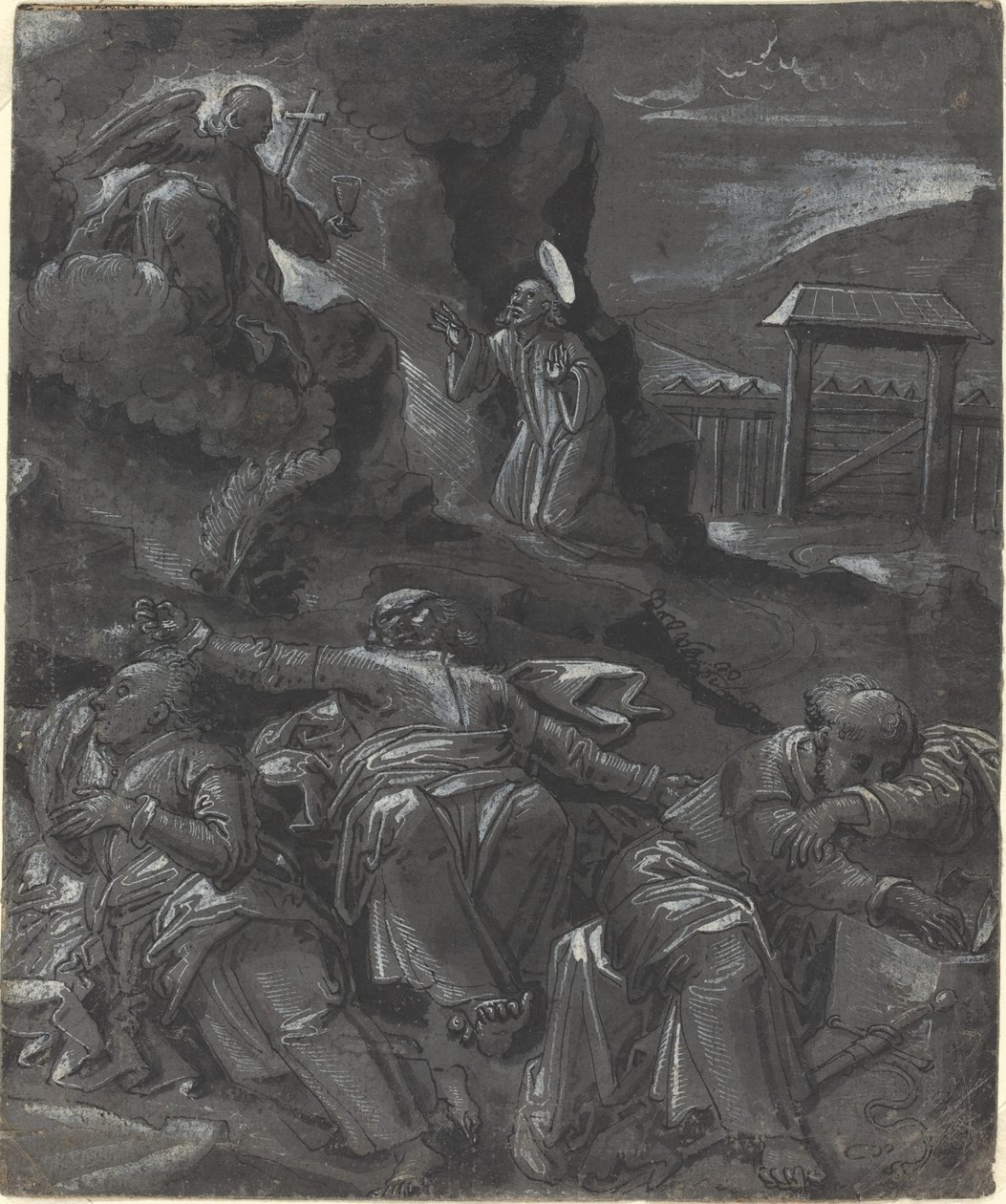 Kristus i Getsemane Have af German 16th Century