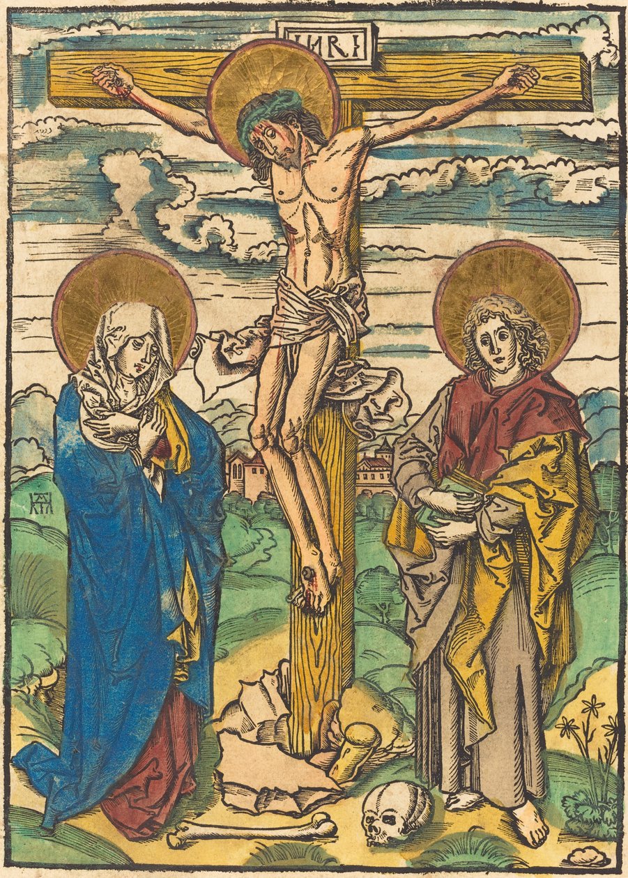 Kristus på korset af German 16th Century