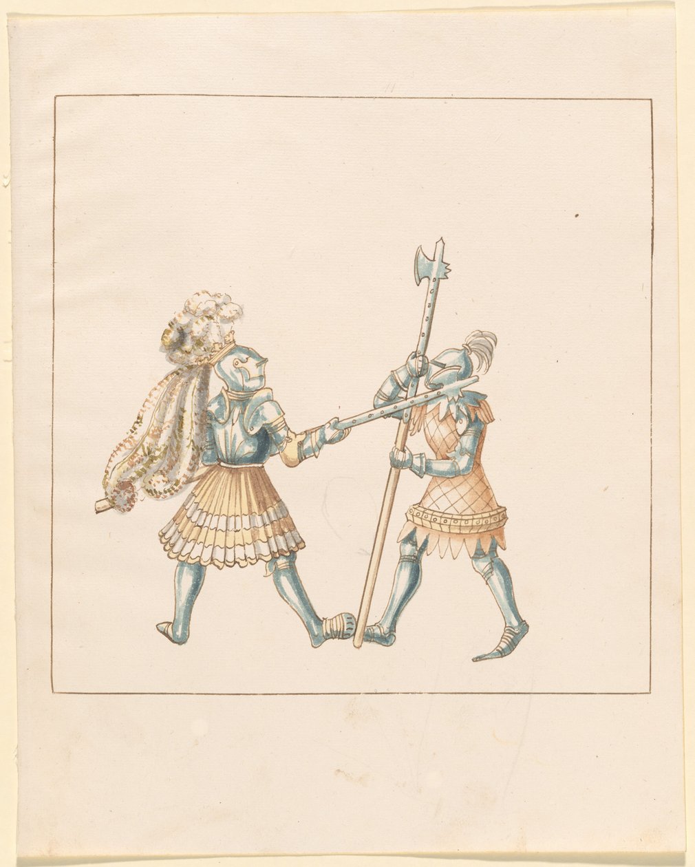 Freydal, The Book of Jousts and Tournament of Emperor Maximilian I: Combats on Foot (Jousts) (Bind III): Plade 144 af German 16th Century