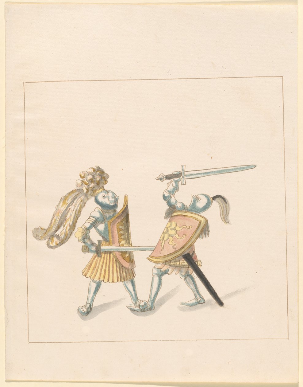 Freydal, The Book of Jousts and Tournament of Emperor Maximilian I: Combats on Foot (Jousts) (Bind III): Plade 161 af German 16th Century