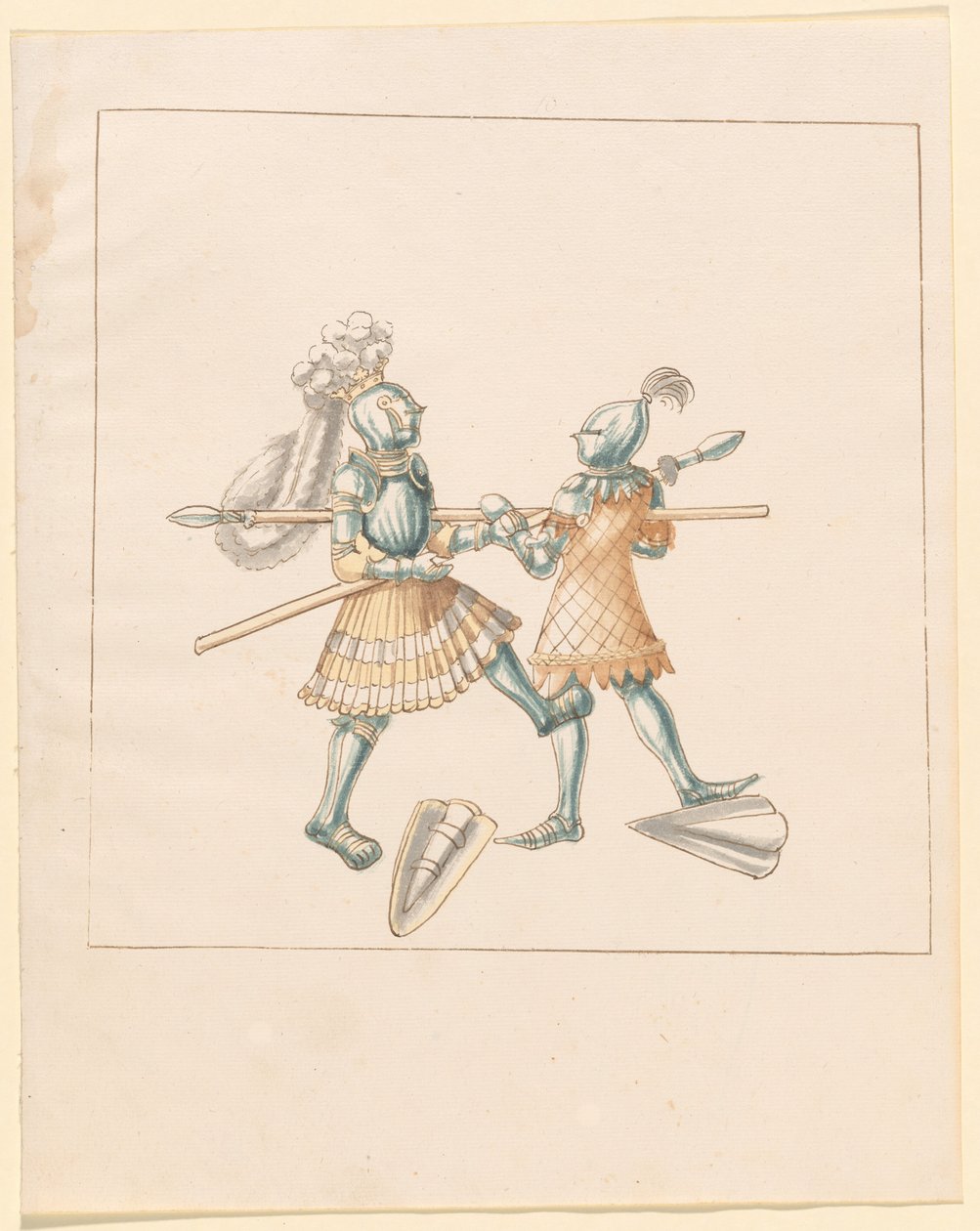 Freydal, The Book of Jousts and Tournament of Emperor Maximilian I: Combats on Foot (Jousts) (Bind III): Plade 151 af German 16th Century