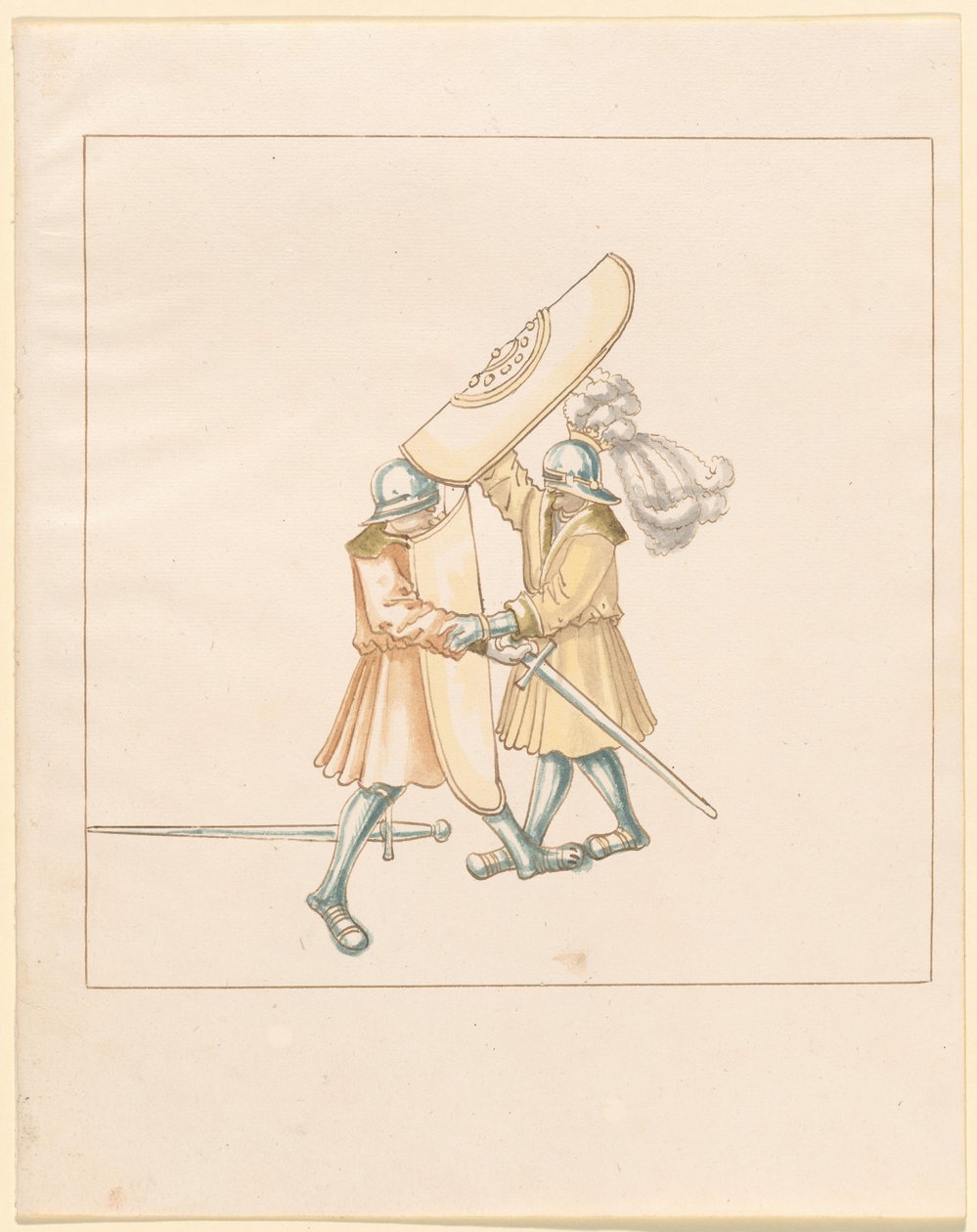 Freydal, The Book of Jousts and Tournament of Emperor Maximilian I: Combats on Foot (Jousts) (Bind III): Plade 156 af German 16th Century