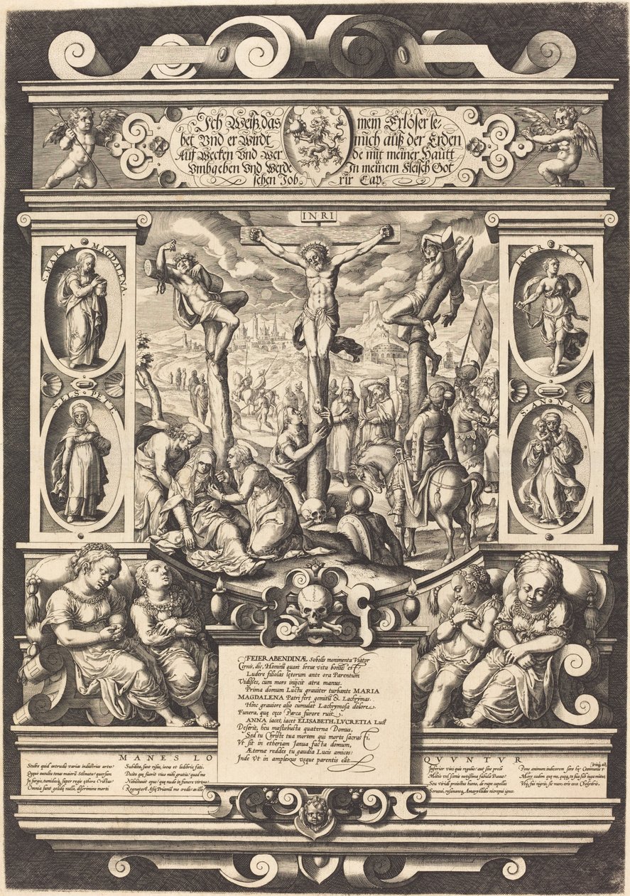 Begravelsesmonument til døtrene til Feuerabend af German 16th Century