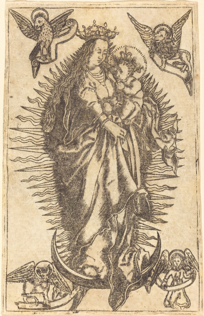 Madonna og barn af German 16th Century