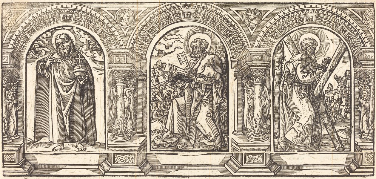 Kristus og hans disciple II af German 16th Century after Martin Schongauer