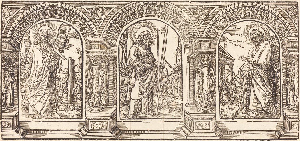 Kristus og hans disciple IV af German 16th Century after Martin Schongauer