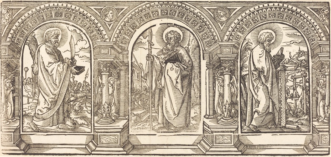 Kristus og hans disciple I af German 16th Century after Martin Schongauer