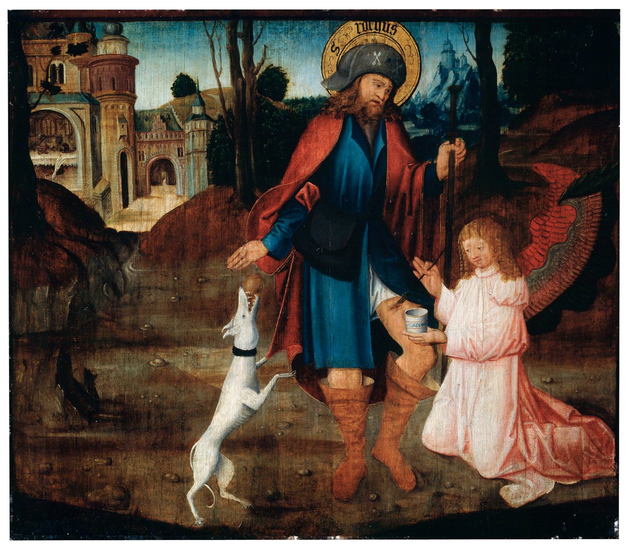 Helbredelsen af Saint Roch, slutningen af det 15. århundrede af German Master