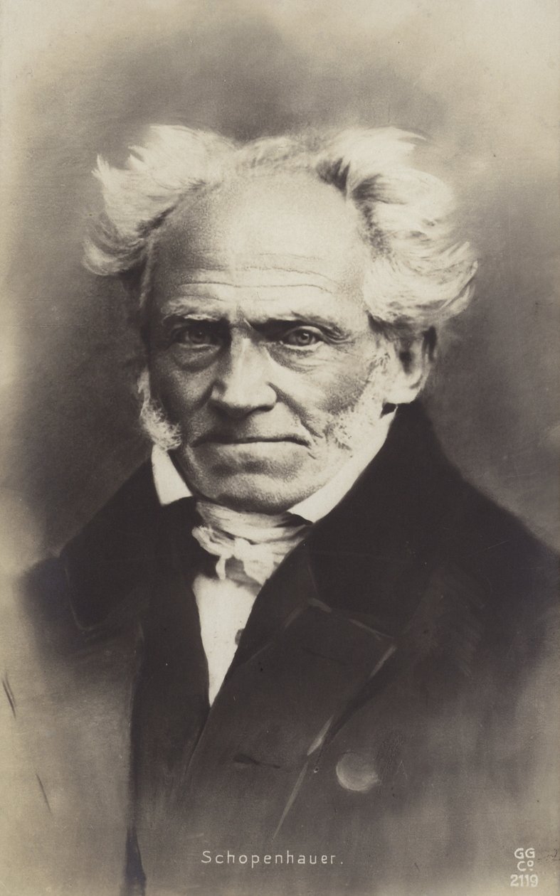 Arthur Schopenhauer (1788-1860), tysk filosof (s/h-foto) af German Photographer