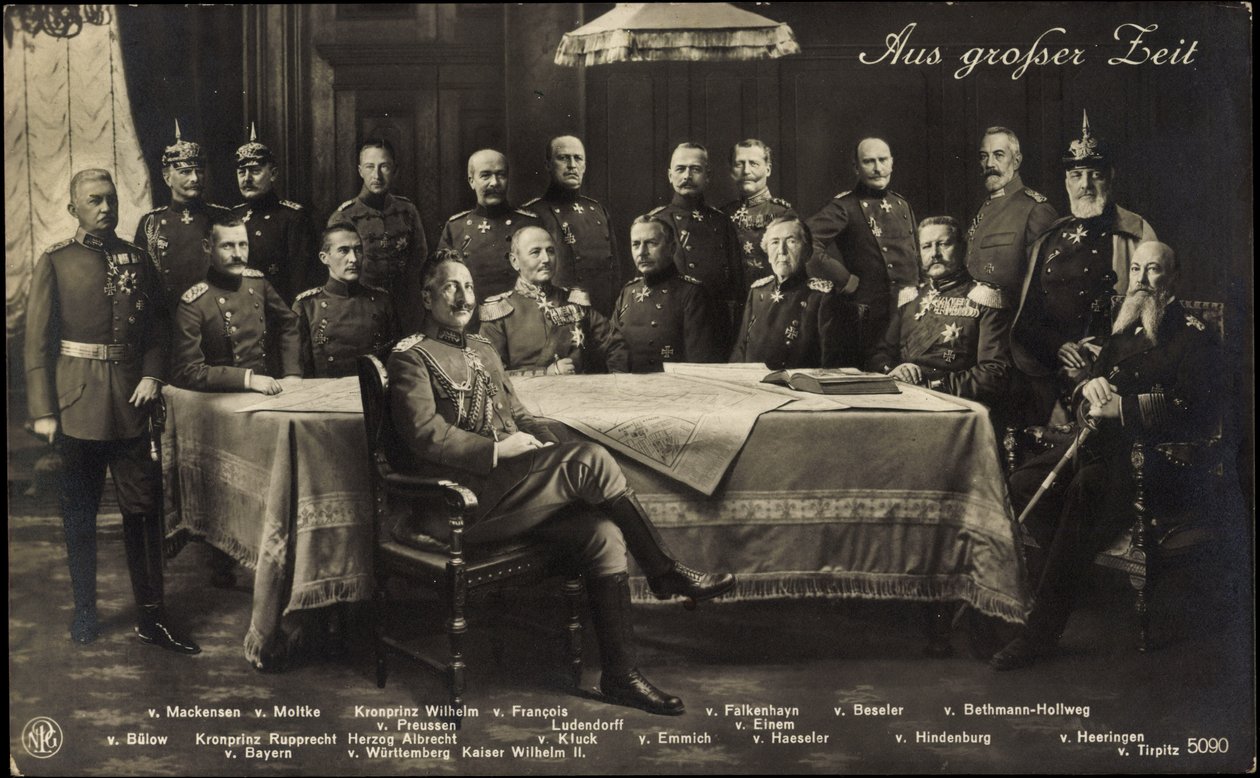 Collage, Wilhelm 1 og 2, Bülow, Hindenburg og meget mere af German Photographer