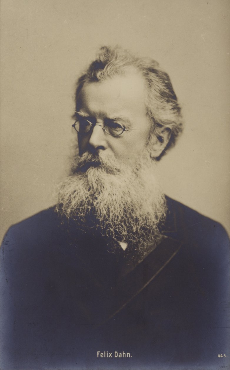 Felix Dahn (1834-1912), tysk jurist, forfatter og historiker (s/h-foto) af German Photographer