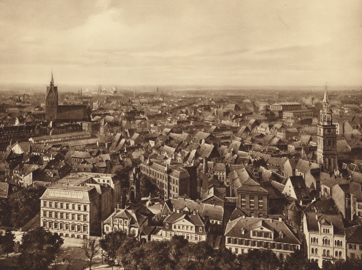 Hjertet af den gamle bydel, Hannover (s/h-foto) af German Photographer