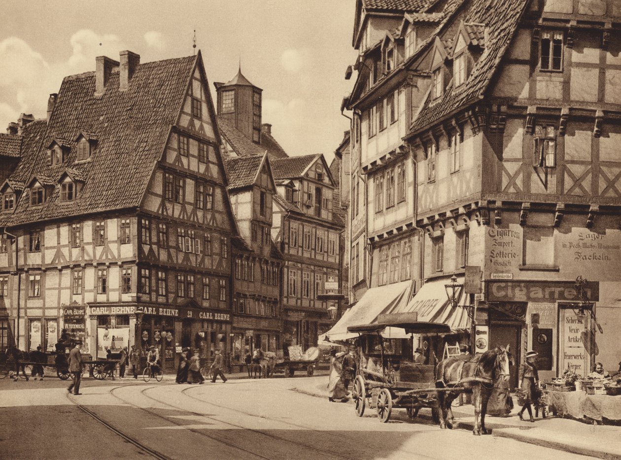 Marktstrasse, Hannover (s/h-foto) af German Photographer